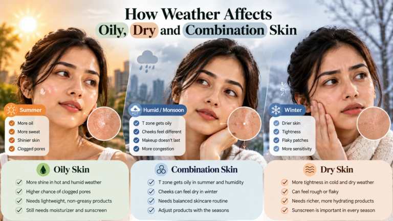 How Weather Affects Oily, Dry and Combination Skin